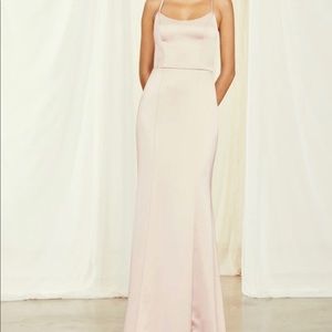 Amsale Everly Dress In Rose Quartz